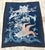 A large unframed Japanese Futonji textile art circa late 19th century toward the end of the Meiji period. Seamed together...