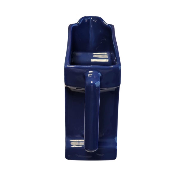 Superb vintage 1970s English Worthington E Ale pub water pitcher in excellent condition. Made by Wade PDM, vibrant blue...