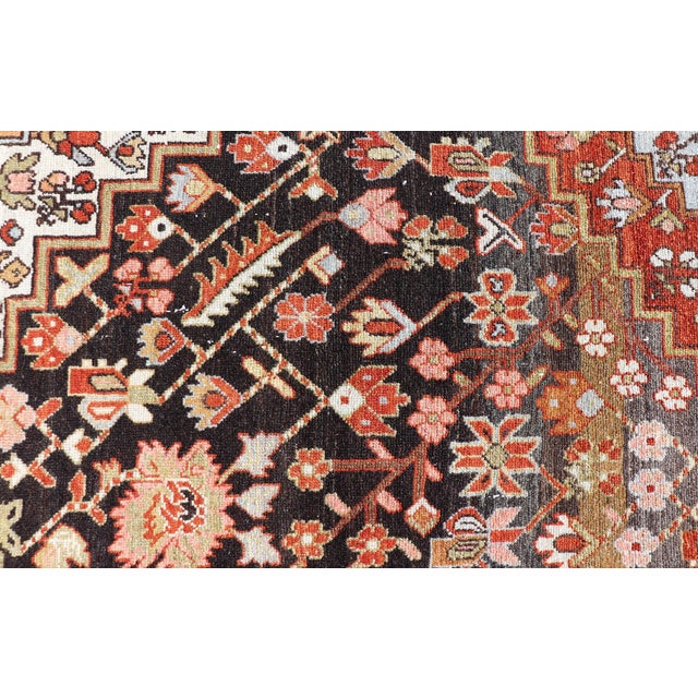 Antique Persian Tribal Design Bakhtiari Rug in Multi Colors by Keivan Woven Arts For Sale - Image 12 of 14