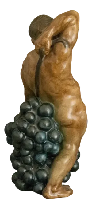 Stoneware Grape Harvest No. 25 Satyr with Male Figure by Kai Nielsen for Bing & Grondahl, 1920s