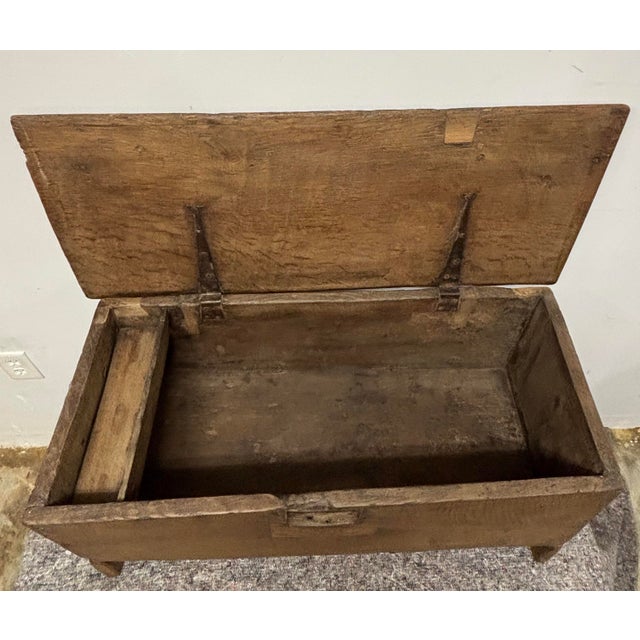 17th Century English Oak Six Plank Chest For Sale - Image 9 of 12