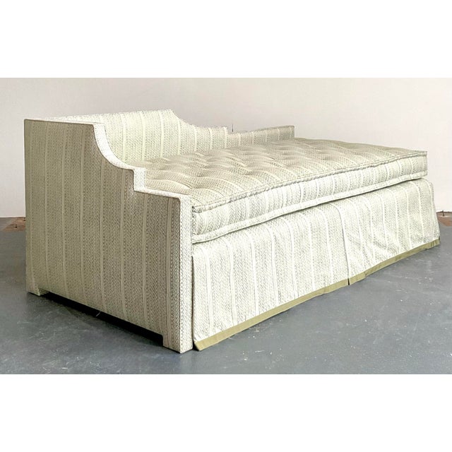Vintage Boho Charles Beckley Daybed in Grove Brothers “Joanne”: For Sale - Image 11 of 12