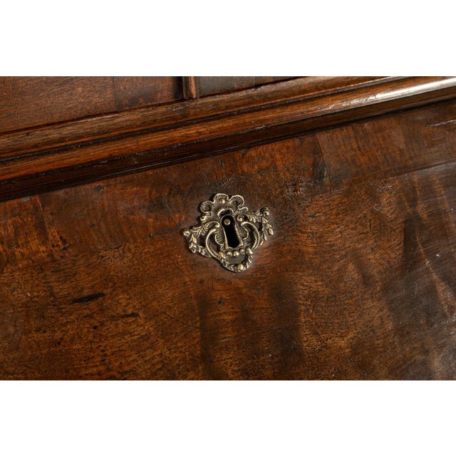 Antique English Mahogany Secretaire, 1700s For Sale - Image 11 of 16