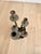 1970s Italian Brutalist Gilded Pewter 5-Arm Candelabra /Sculpture – Prof. Ceccherini For Sale - Image 9 of 12
