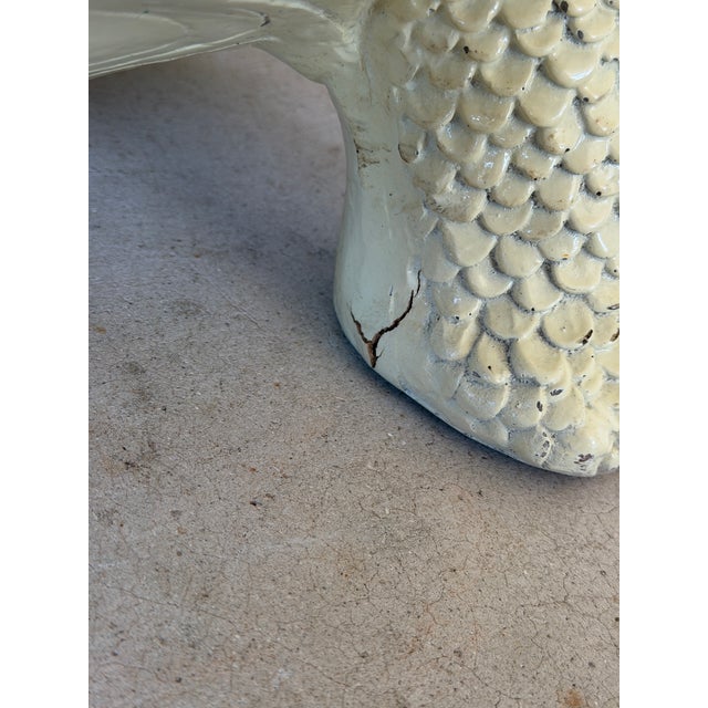 Vintage Hollywood Regency Cast Resin Turtle Garden Stool - Accent Table For Sale - Image 10 of 12