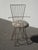 Metal Vintage Mid Century Rustic Black Metal Vanity Side Chair For Sale - Image 7 of 12