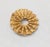 Vintage 1960s Signed Napier Goldtone Ruffled "Lace" Brooch For Sale In Philadelphia - Image 6 of 8