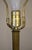 Xlarge Paul Hanson Neoclassical Modern Hollywood Regency Bisque Ceramic Marble Brass Table Lamp 1960's Italy For Sale - Image 12 of 13