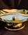 Tazza with daffodil motif and gilding, scalloped rim, each bowl is unique because hand-painted This piece has an...