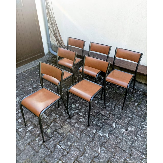 Textile School Chairs from Mullca, 1960s, Set of 6 For Sale - Image 7 of 13