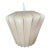 Vintage Mid-Century Modern Resin and Metal Cocoon Pendant Lamp Shade For Sale