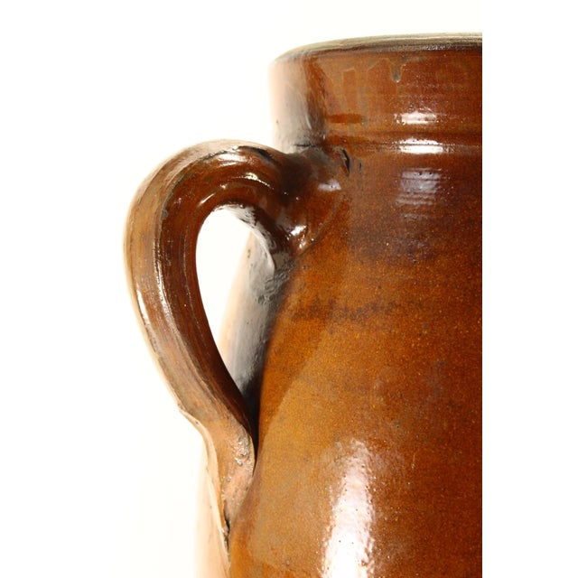 19th C. Southern Pottery Crock Butter Churn, Alkaline Glaze, Alabama For Sale In Houston - Image 6 of 18