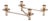 Méduse Expandable 4-Piece Taper Candle Holder Set, Gold For Sale