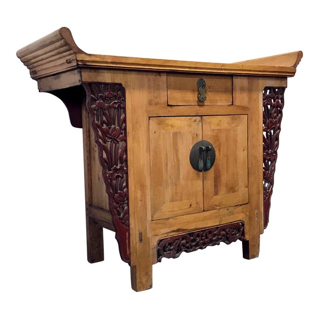 Antique Chinese Altar Cabinet Chairish
