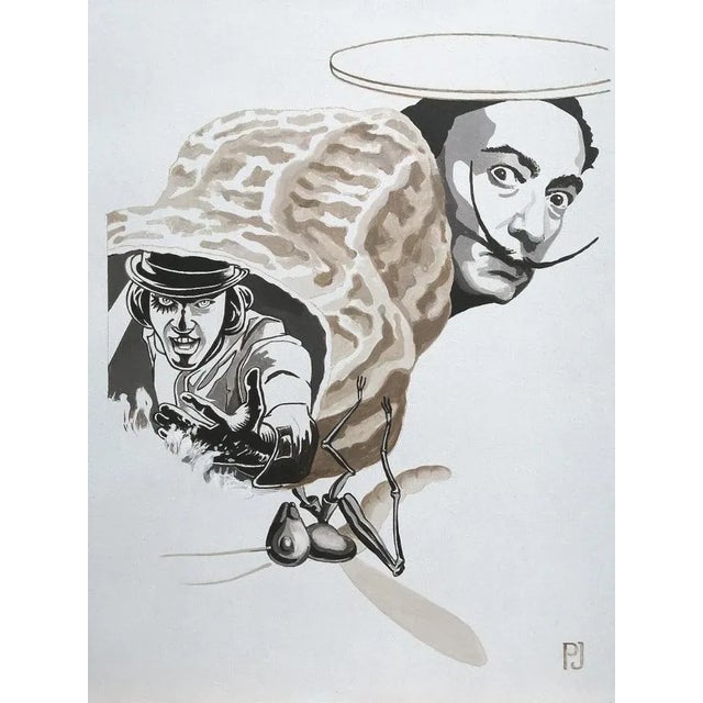 Pierre Jacob, Clockwork Peanut, 2020, Acrylic on Wood For Sale - Image 6 of 6