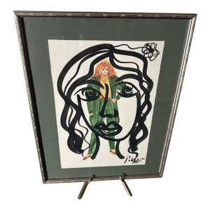 1970s Original Peter Robert Keil Fashion Painting