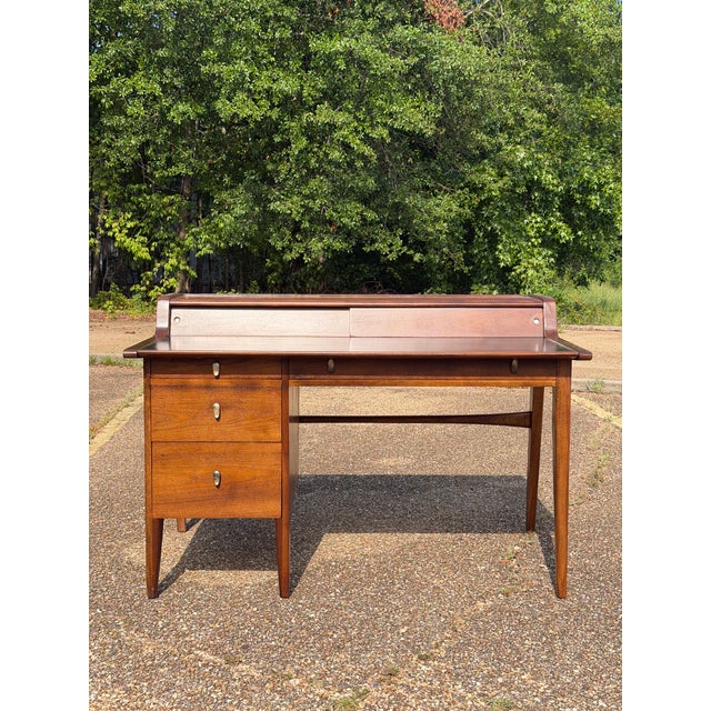 1950s Drexel Profile Executive Desk by John Van Koert For Sale - Image 12 of 12