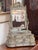 Exceptional 18th Century Venetian dressing table mirror / table top vanity, paint decorated all over, top crest over...