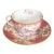 Antique Minton “Cockatrice” Pink Cup & Saucer For Sale
