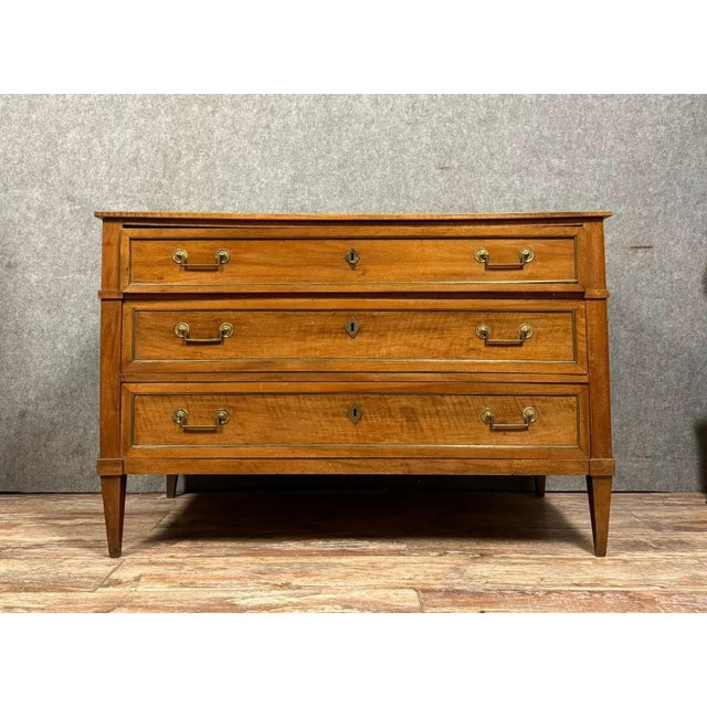 Antique Louis XVI Mahogany Chest, 1780 For Sale - Image 9 of 9