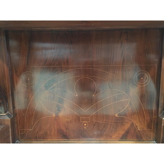 20th Century Biedermeier Style Marquetry Spanish Console Table With Drawer For Sale - Image 9 of 10