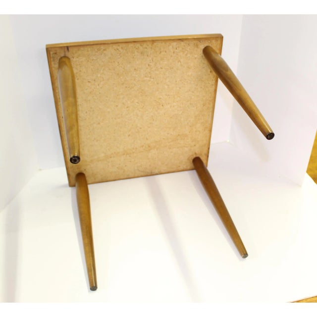 1960s Small Colorful Vintage Occasional Table | Georges Briard For Sale - Image 5 of 6