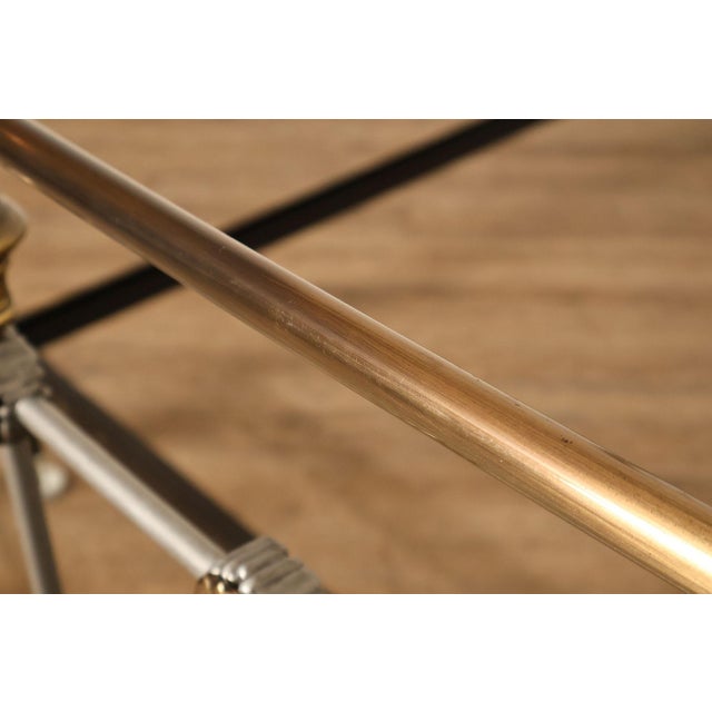 Contemporary Iron And Brass King Size Metal Bed Frame For Sale - Image 17 of 18