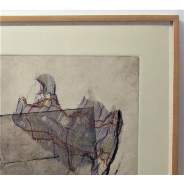 Late 20th Century Inez Storer, "Diagrams" Monotype with collage, 1982 For Sale - Image 5 of 6