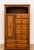 Vintage Harrison Solid Oak Gentleman’s Chest and Queen Headboard & Bed Frame Set For Sale - Image 4 of 11
