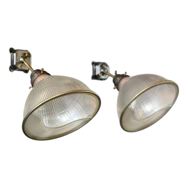Wall Sconces from Holophane, 1940s, Set of 2 For Sale