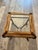 Hollywood Regency Vintage Jacques Adnet for Hermès Style Forged Iron & Wood Equestrian Buckle Side Table For Sale - Image 3 of 6
