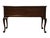 Sligh Furniture Solid Mahogany Traditional Chippendale Style 44" Writing Desk W. Tooled Leather Top 6030-1 For Sale - Image 11 of 13
