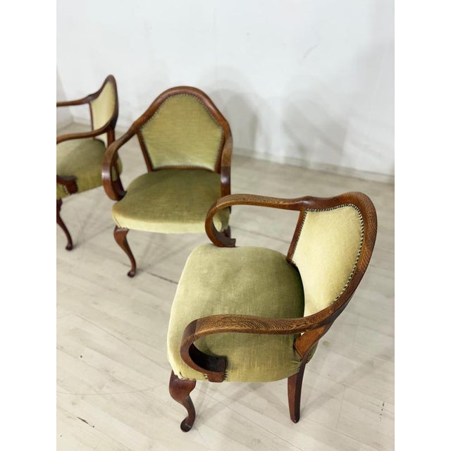 Vintage Chippendale Armchairs, Set of 4 For Sale - Image 5 of 12