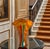 . This Massive Murano "Missoni" Style Hand-Blown Art Glass Handkerchief Vase showcases a richly marbleized background of...