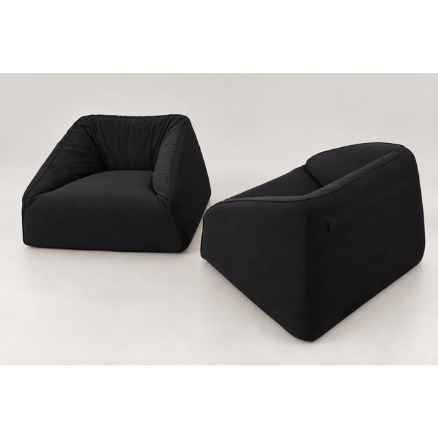 Textile Siviglia Armchairs by By Kazuhide Takahama for Cassina, 1970s, Set of 2 For Sale - Image 7 of 8