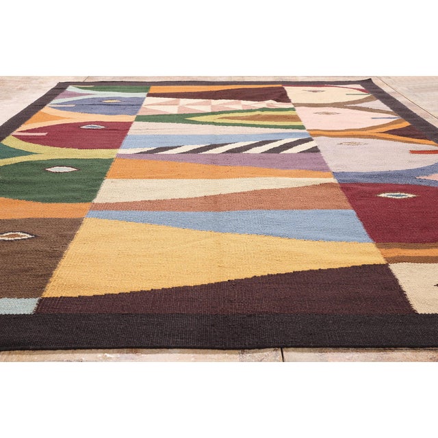 Contemporary Indian Kilim Rug, 08'04 X 10'02 For Sale - Image 9 of 10