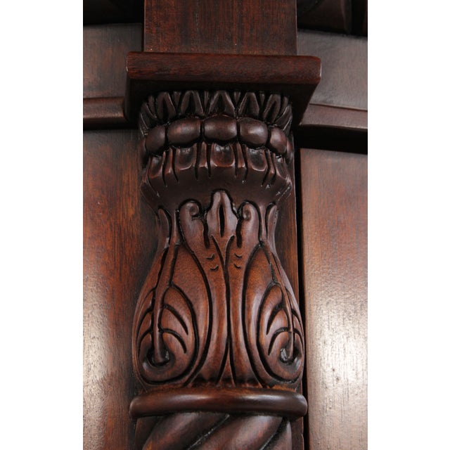Brown Henredon Bow Glass Mahogany Curio China Cabinet For Sale - Image 8 of 18