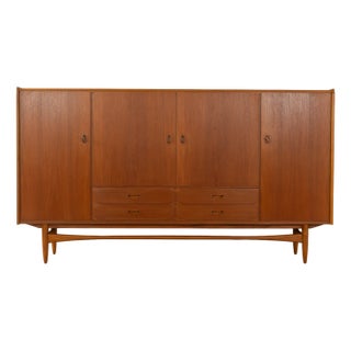 Scandinavian Teak Highboard, 1960s For Sale