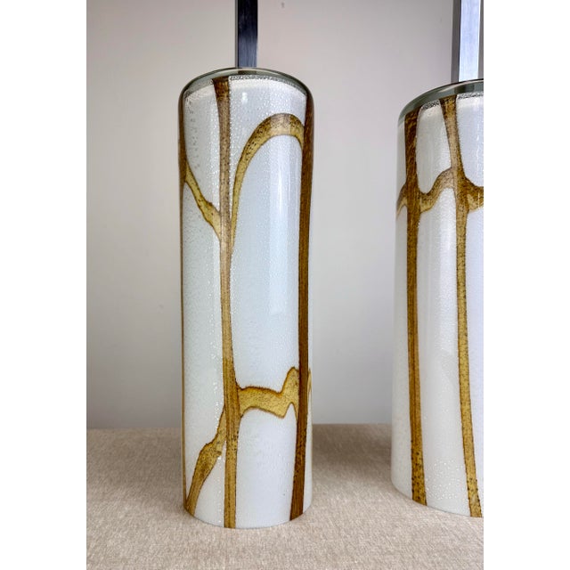 Modern Murano Glass “ Lavica” Table Lamp Pair by Thomas Fuchs / Otium For Sale - Image 11 of 12