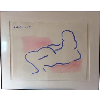 David Burton Minimalist Watercolor Painting For Sale