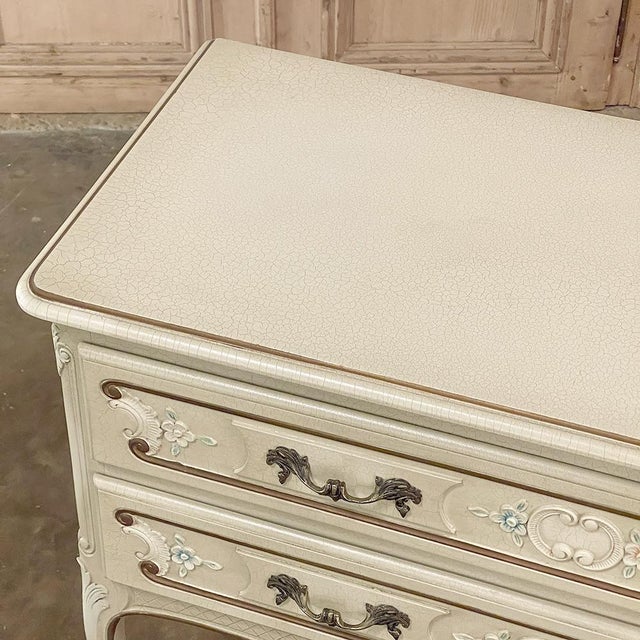 Vintage French Provincial Painted Commode For Sale - Image 17 of 18