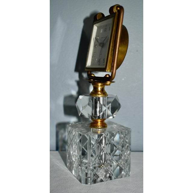 Vintage Phinney-Walker German Hollywood Regency Style Desk Clock For Sale In Philadelphia - Image 6 of 13