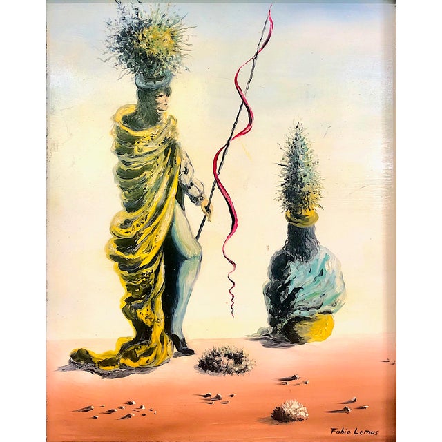 On offer is a striking mid-century theatrical surrealist work by the Chilean artist Fabio Lemus, who was active during the...