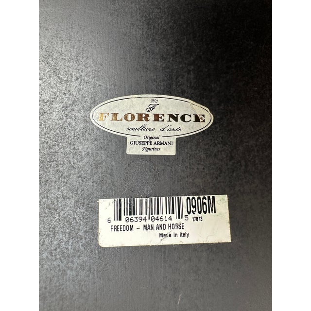 Vintage 1992 Florence Giuseppe Armani Marley Horse "Freedom" Sculpture in Bronze For Sale - Image 9 of 9