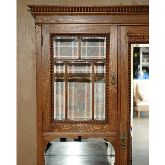 English Compactum Wardrobe in Light Oak, 1920s For Sale - Image 6 of 18
