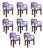James Dining Chairs by Wood Tailors Club, Set of 8 For Sale
