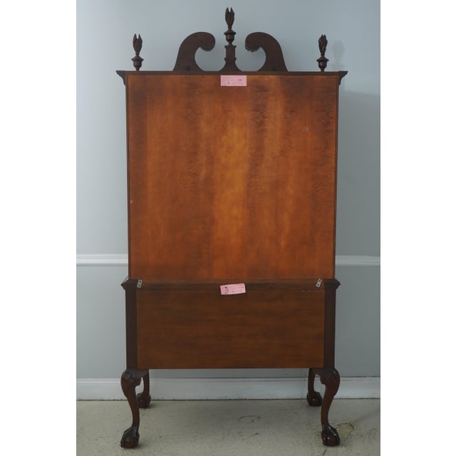 Henkel Harris Mahogany #1946 Highboy Chest For Sale - Image 16 of 18