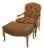 Upholstered Arm Chair & Matching Ottoman For Sale