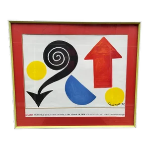 1974 Alexander Calder "Paintings / Sculpture / Graphics" Hokin Gallery Exhibition Poster