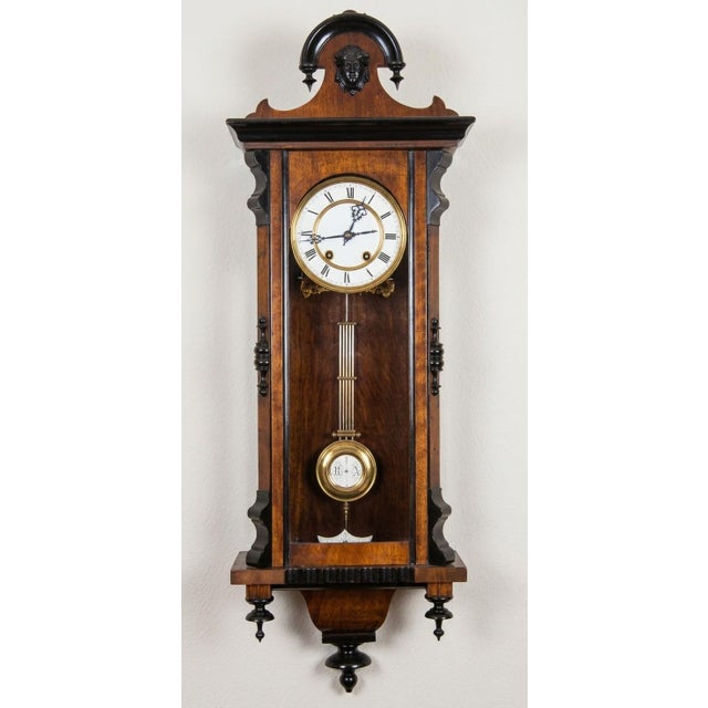 Late 19th Century Circa 1890s, Exceptional Antique Viennese Regulator Wall Clock by Carl Werner For Sale - Image 5 of 5